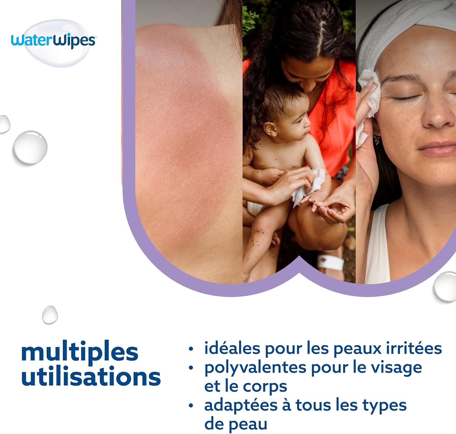 lingettes waterwipes sensitive+ soothing clean – 360 unités (6 paquets) | 3 en 1 : nettoient, apaisent et protègent | 99 % d’eau pure et extraits botaniques | sans parfum lingettes waterwipes sensitive+ soothing clean – 360 unités (6 paquets) | 3 en 1 : nettoient, apaisent et protègent | 99 % d’eau pure et extraits botaniques | sans parfum