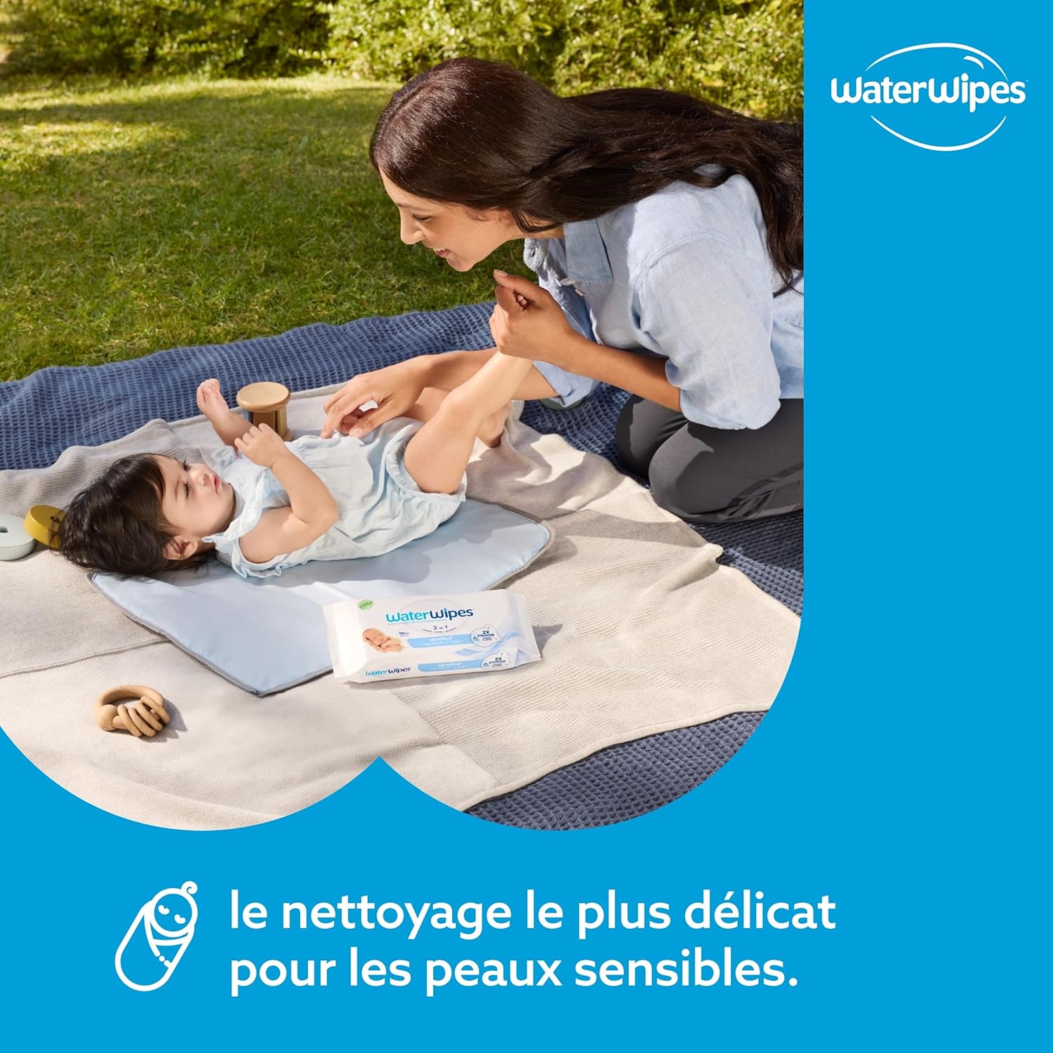 lingettes bébé waterwipes sensitive+ 240 unités | 99,9 % d’eau pure | sans parfum | nettoient, protègent et hydratent lingettes bébé waterwipes sensitive+ 240 unités | 99,9 % d’eau pure | sans parfum | nettoient, protègent et hydratent